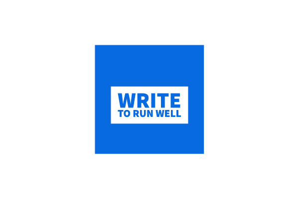 Write to Run Well logo. Links to a running journal full-stack web application.